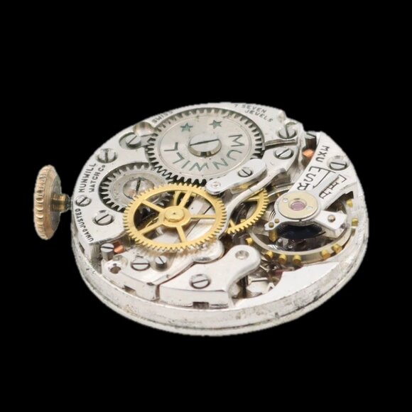 Vintage 25mm Munwill Gold Hands Ladies Mechanical Wristwatch Swiss Two Tone